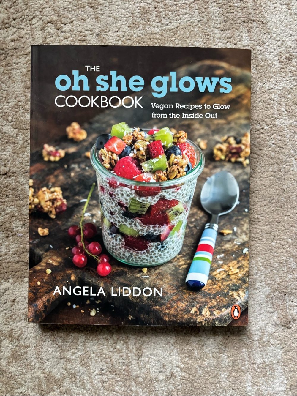 Original Penguin Cookbook Cover - Teal, Brown, Red & Green Food Photography